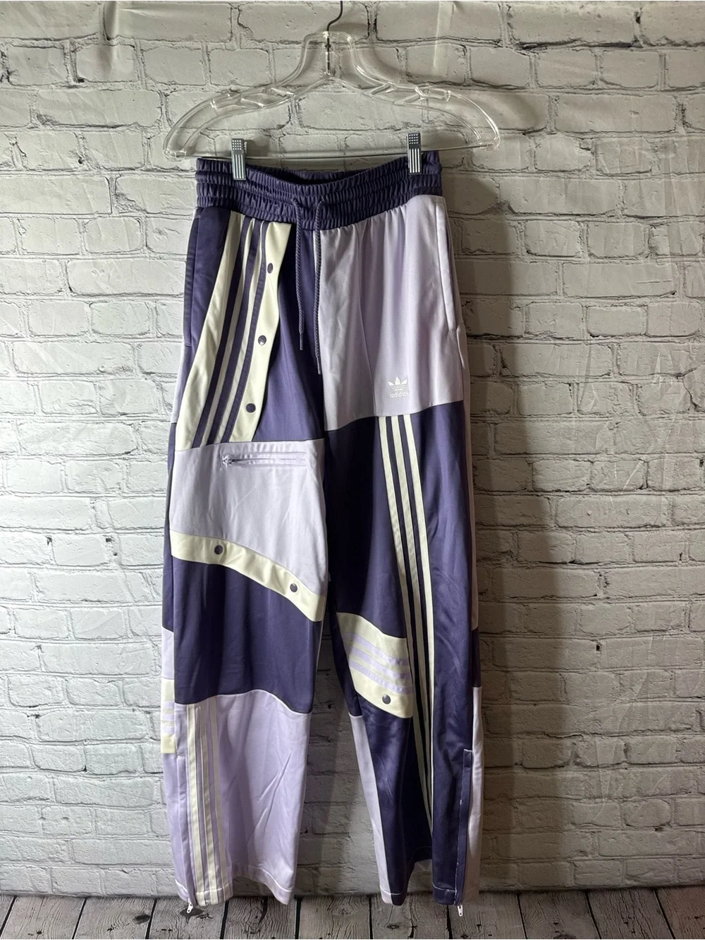 Women’s adidas originals track pants Danielle Cathari patchwork tech purple - Picture 2 of 15